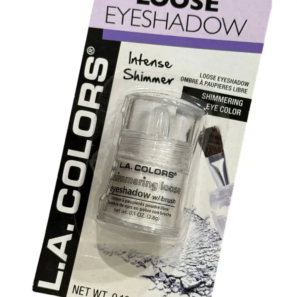 LA Colors Shimmering Loose Eyeshadow Snow‎ White .10oz Sealed CBES400